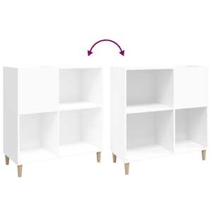 Skříňka na LP desky bílá 84,5 x 38 x 89 cm kompozitní dřevo - obrázek 7