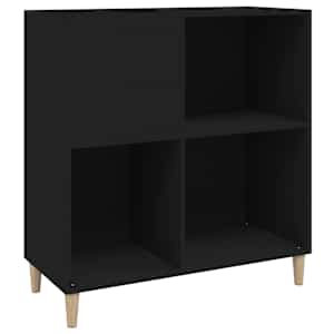 Skříňka na LP desky černá 84,5 x 38 x 89 cm kompozitní dřevo - obrázek 2