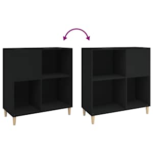 Skříňka na LP desky černá 84,5 x 38 x 89 cm kompozitní dřevo - obrázek 7