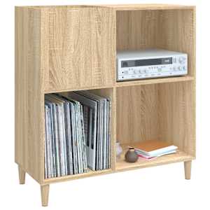 Skříňka na LP desky dub sonoma 84,5x38x89 cm kompozitní dřevo - obrázek 4