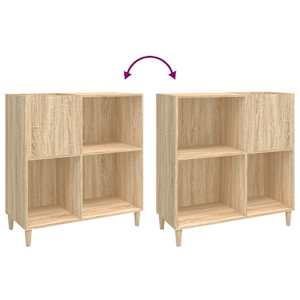 Skříňka na LP desky dub sonoma 84,5x38x89 cm kompozitní dřevo - obrázek 7
