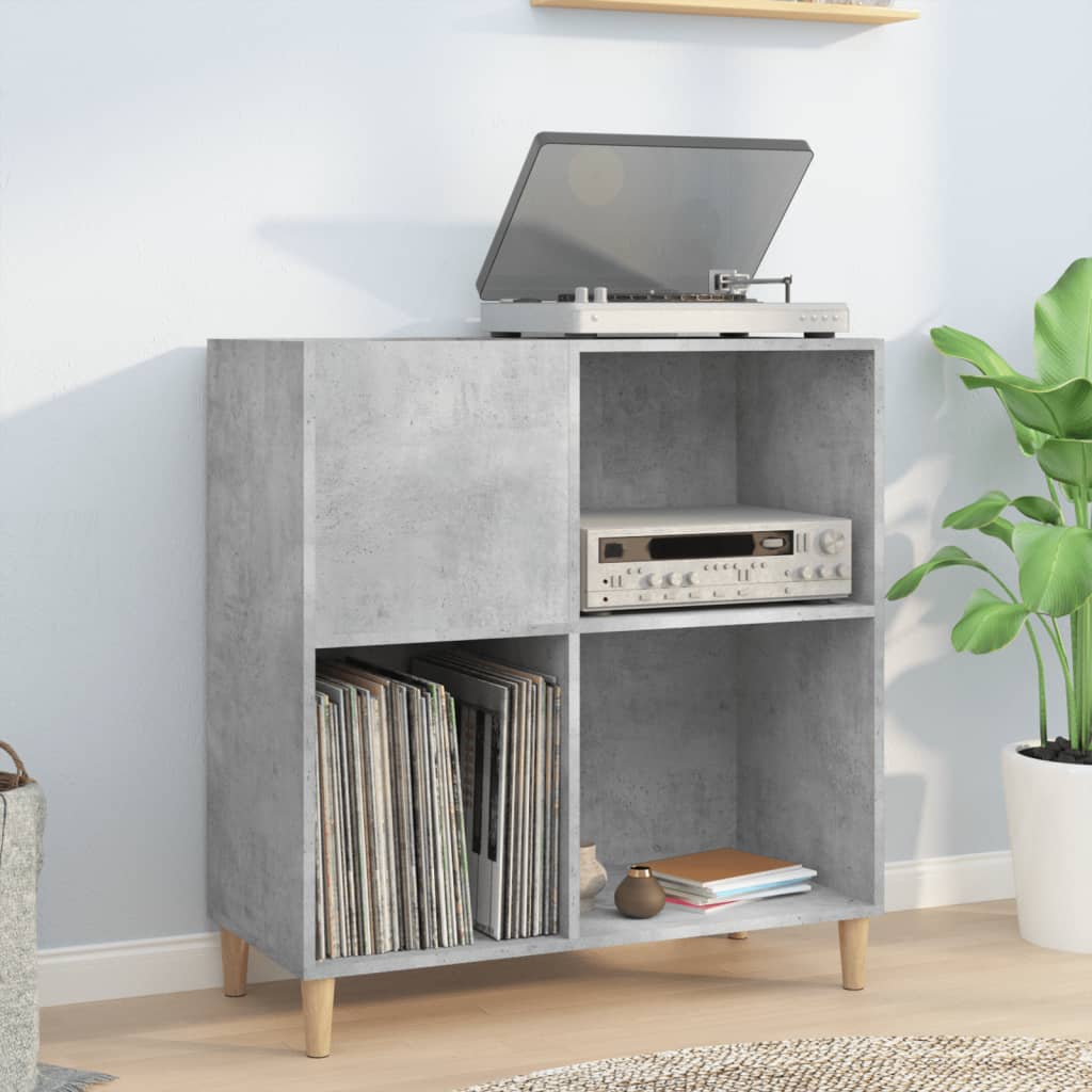 vida XL Plattenschrank Betongrau 84,5x 38x 89 cm Holzwerkstoff