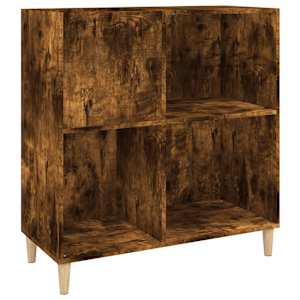Skříňka na LP desky kouřový dub 84,5x38x89 cm kompozitní dřevo - obrázek 2
