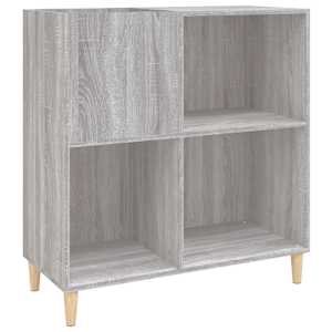 Skříňka na LP desky šedá sonoma 84,5x38x89 cm kompozitní dřevo - obrázek 2