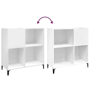 Skříňka na LP desky bílá 84,5 x 38 x 89 cm kompozitní dřevo - obrázek 7