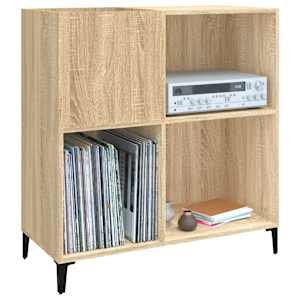 Skříňka na LP desky dub sonoma 84,5x38x89 cm kompozitní dřevo - obrázek 4