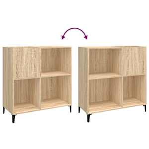 Skříňka na LP desky dub sonoma 84,5x38x89 cm kompozitní dřevo - obrázek 7