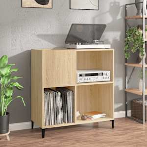 Skříňka na LP desky dub sonoma 84,5x38x89 cm kompozitní dřevo