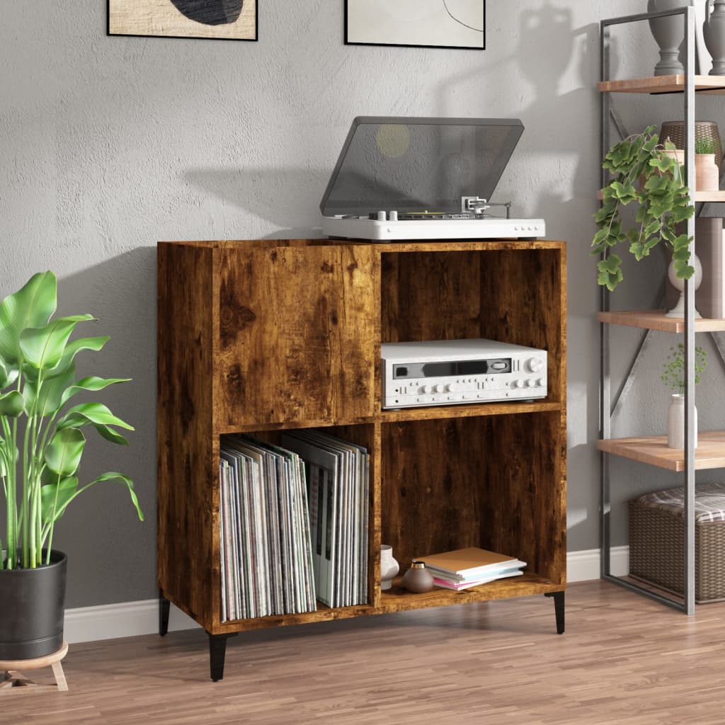 vida XL Plattenschrank Räuchereiche 84,5x 38x 89 cm Holzwerkstoff