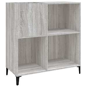 Skříňka na LP desky šedá sonoma 84,5x38x89 cm kompozitní dřevo - obrázek 2