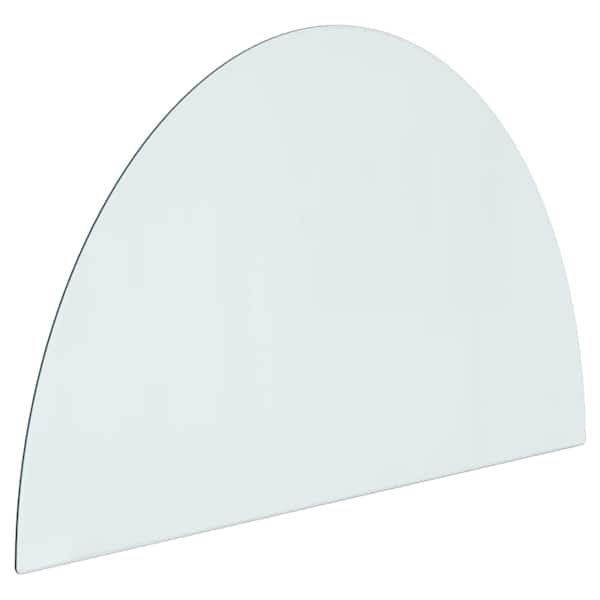 vidaXL Kaminaklaasi plaat L&auml;bipaistev 800 x 500 mm Klaas