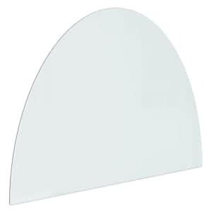 Skleněná deska k krbu Transparentní 800 x 600 mm Sklo - obrázek 2