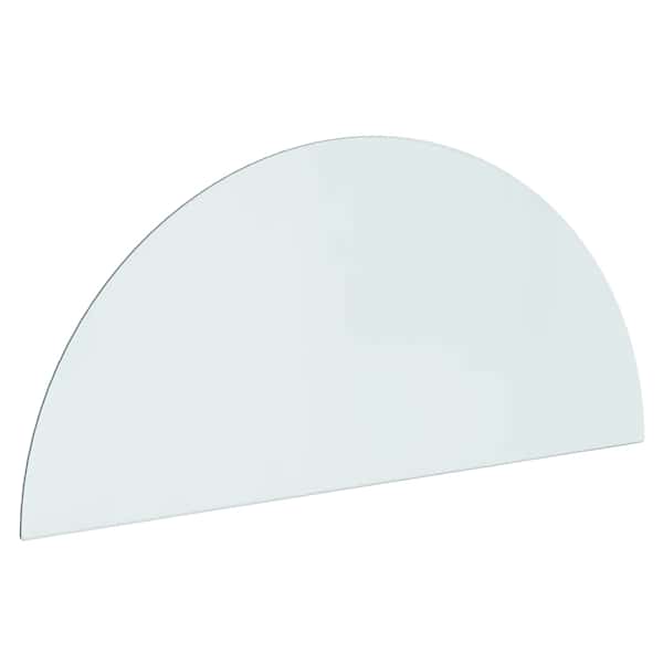 vidaXL Kaminaklaasi plaat L&auml;bipaistev 1200 x 500 mm Klaas
