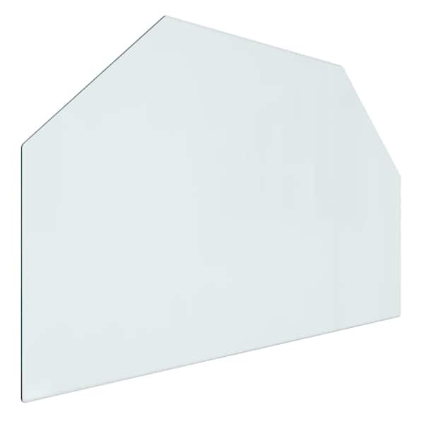 vidaXL Kaminaklaasi plaat L&auml;bipaistev 80 x 50 cm Klaas