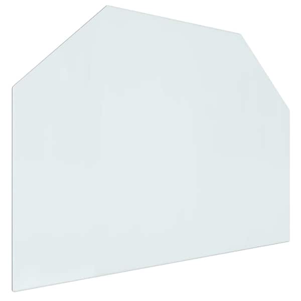 vidaXL Kaminaklaasi plaat L&auml;bipaistev 80 x 60 cm Klaas