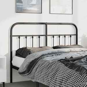 Kovinsko nadomestno vzglavje črno 150 cm