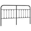 vidaXL metallist vahetatav voodipeats, must, 160 cm