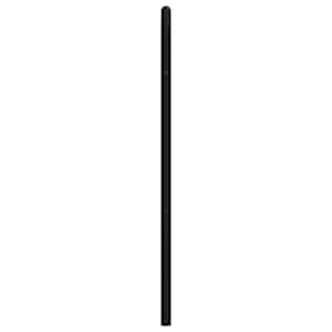 Kovové náhradní čelo postele černé 160 cm - obrázek 5