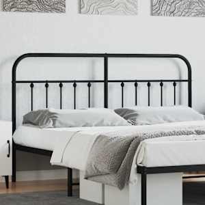 Kovinsko nadomestno vzglavje črno 160 cm