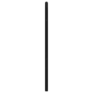 Kovové náhradní čelo postele černé 180 cm - obrázek 5