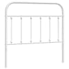 vidaXL metallist vahetatav voodipeats, valge, 100 cm