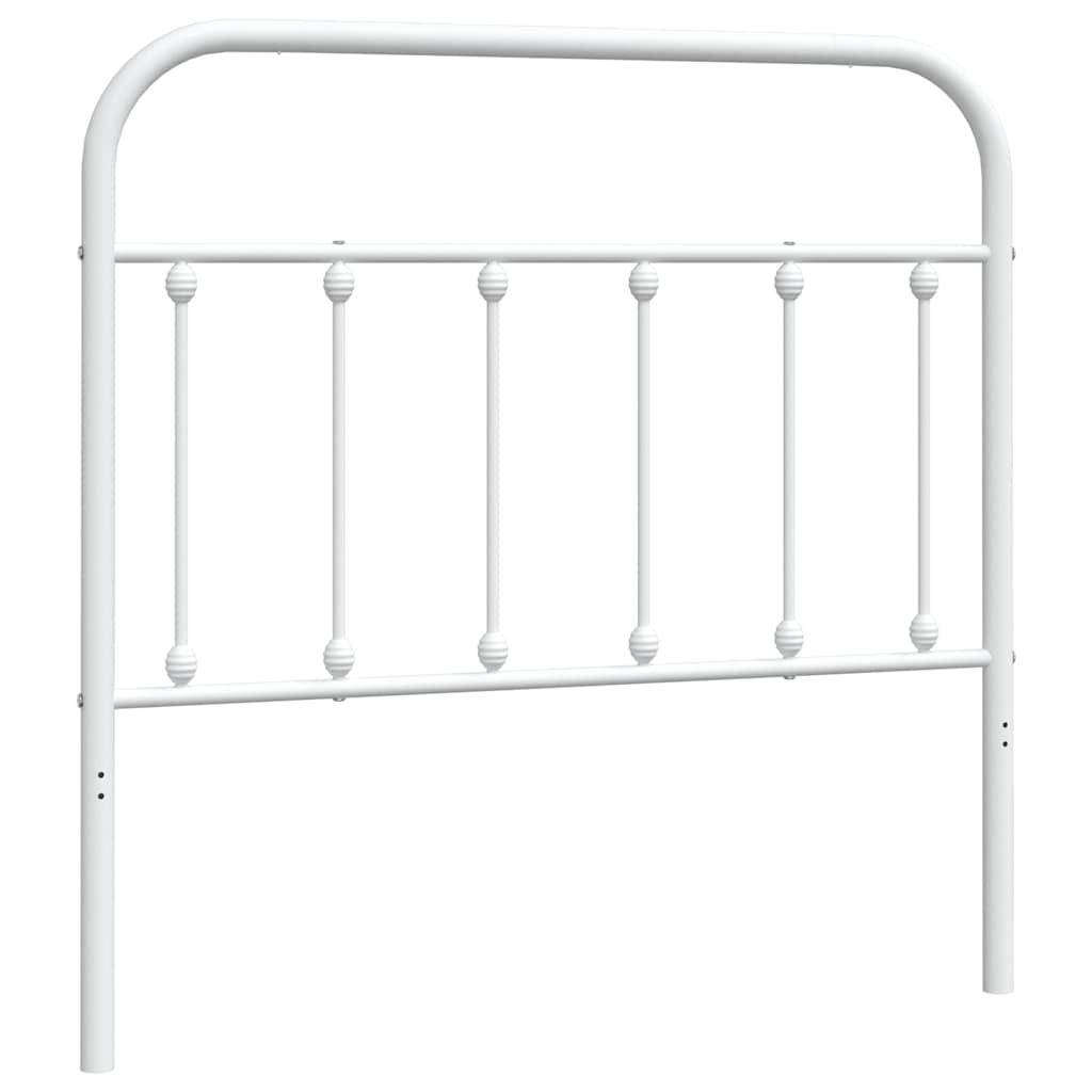 vidaXL Tăblie de pat de schimb metalică, alb, 100 cm