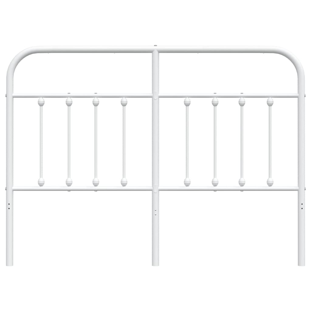 vidaXL Vervangend hoofdbord metaal wit 135 cm, foto 4