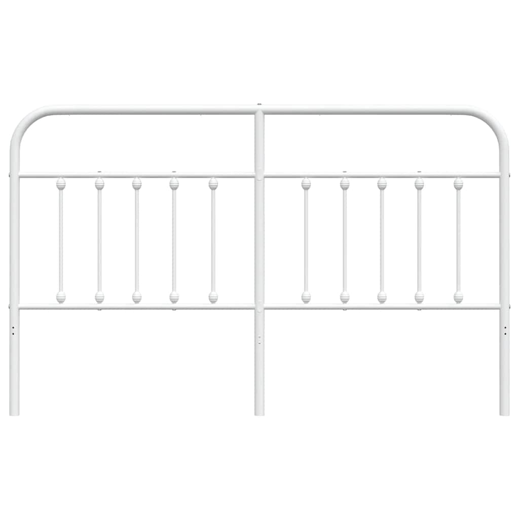 vidaXL Vervangend hoofdbord metaal wit 180 cm, foto 4