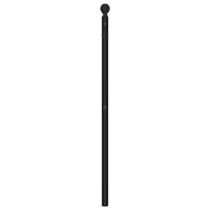 Kovové náhradní čelo postele černé 80 cm - obrázek 4