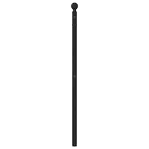 Kovové náhradní čelo postele černé 100 cm - obrázek 5