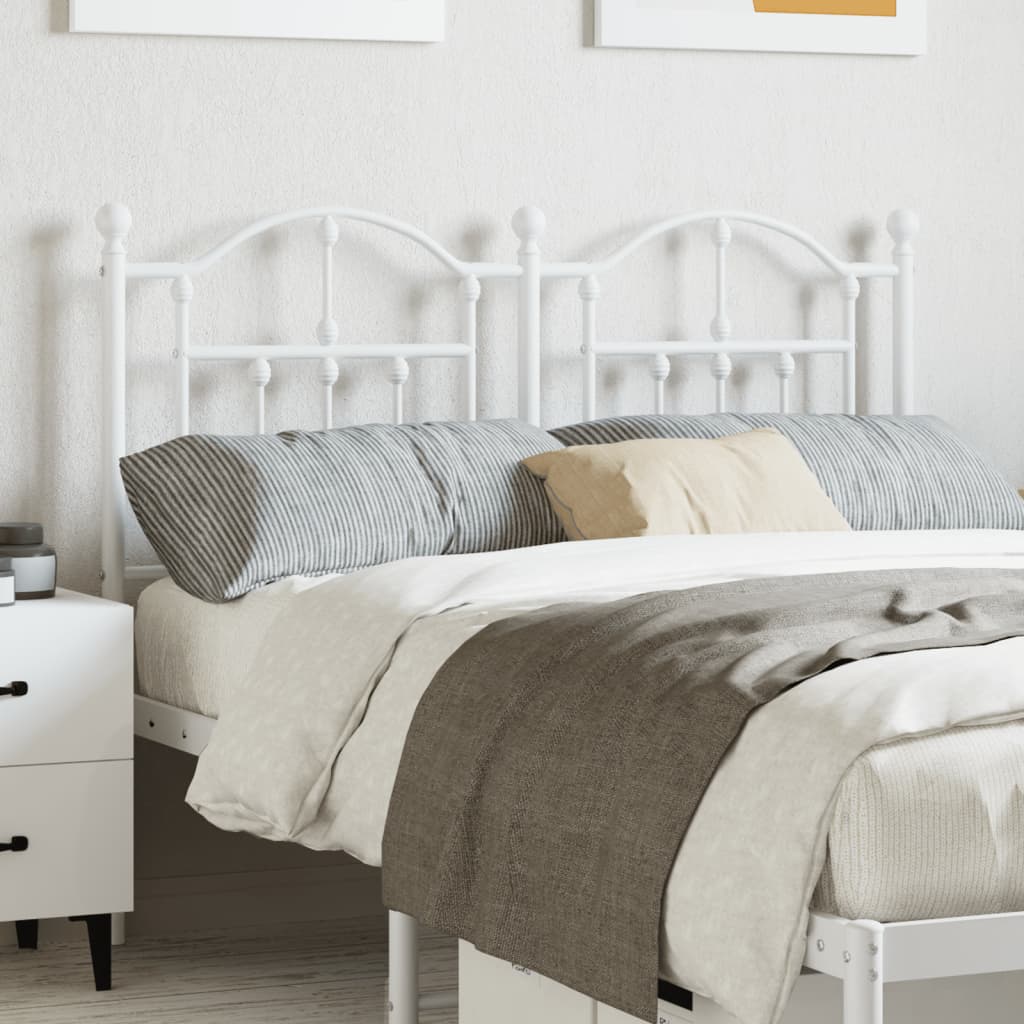 Photos - Other Furniture VidaXL Metal Headboard White 120 cm 