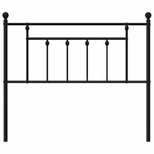 Kovové náhradní čelo postele černé 100 cm - obrázek 4