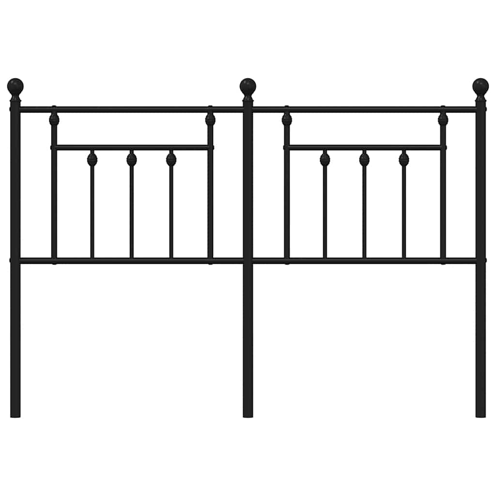 vidaXL Vervangend hoofdbord 150 cm metaal zwart, foto 4