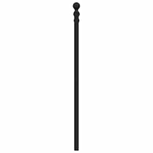 Kovové náhradní čelo postele černé 200 cm - obrázek 5