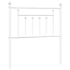 vidaXL metallist vahetatav voodipeats, valge, 80 cm