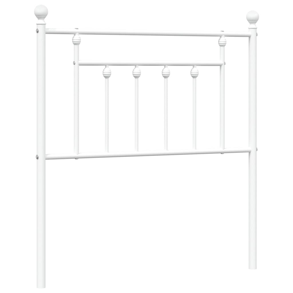 vidaXL Vervangend hoofdbord 80 cm metaal wit, foto 3