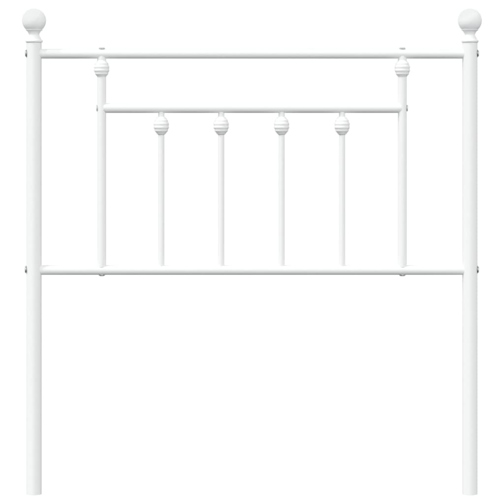 vidaXL Vervangend hoofdbord 80 cm metaal wit, foto 4