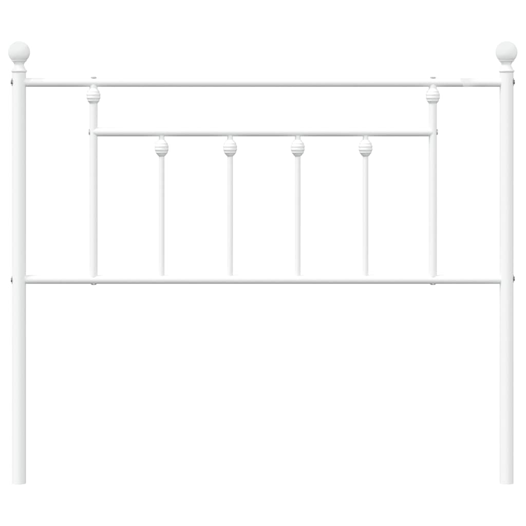 vidaXL Vervangend hoofdbord 100 cm metaal wit, foto 4