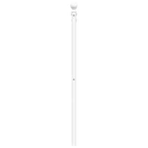Kovové náhradní čelo postele bílé 107 cm - obrázek 5