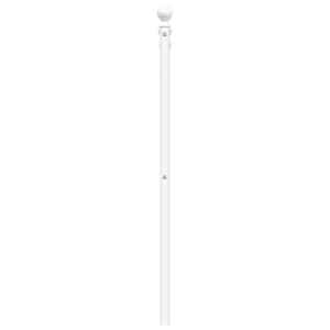 Kovové náhradní čelo postele bílé 135 cm - obrázek 5