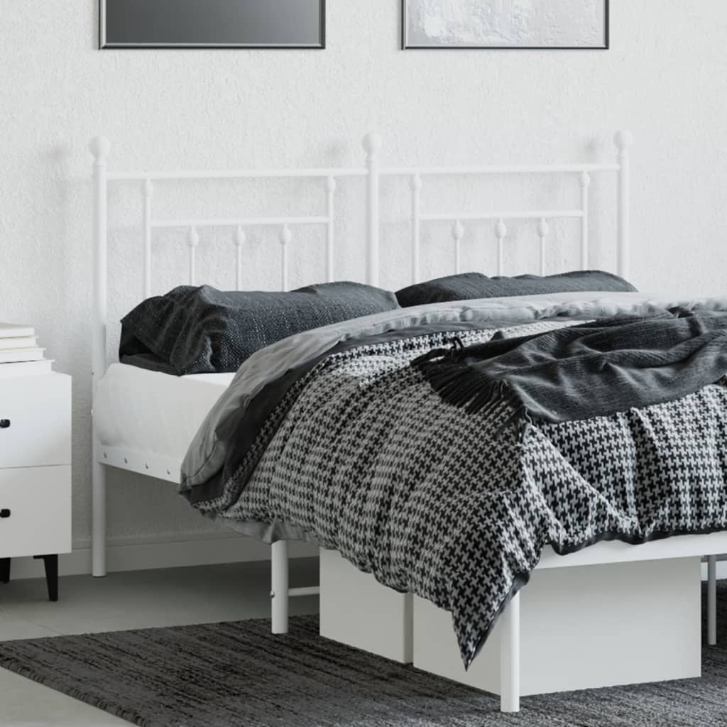 vidaXL fehér fém fejtámla 140 cm