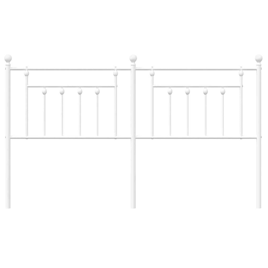 vidaXL Vervangend hoofdbord 180 cm metaal wit, foto 4