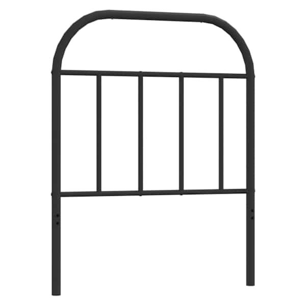 vidaXL metallist vahetatav voodipeats, must, 75 cm
