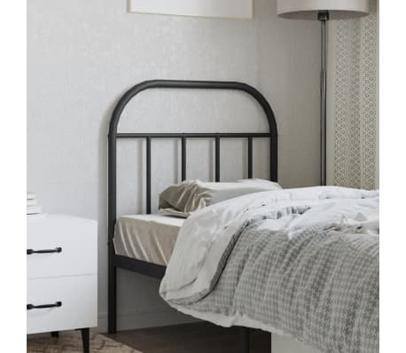 vidaXL fekete fém fejtámla 75 cm