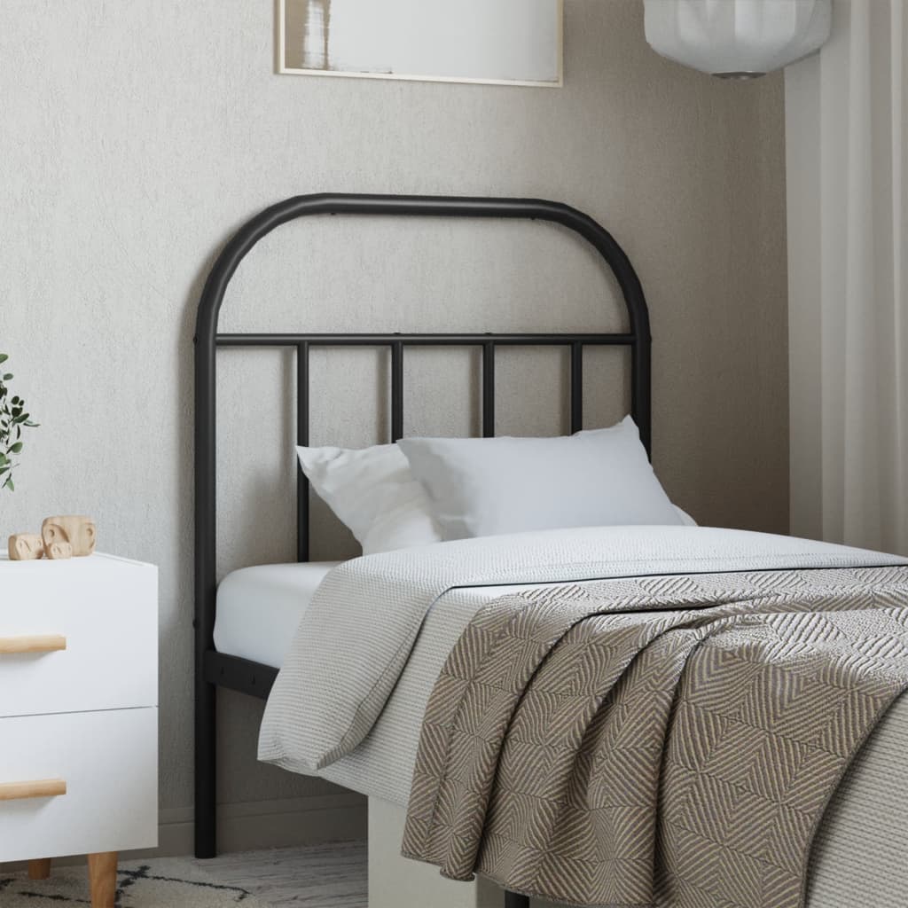 vidaXL Metallinen vaihtopääty musta 75 cm
