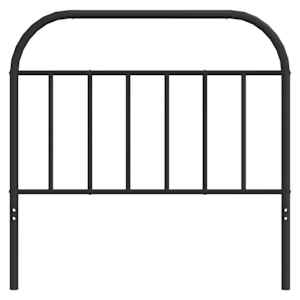 Kovové náhradní čelo postele černé 100 cm - obrázek 4