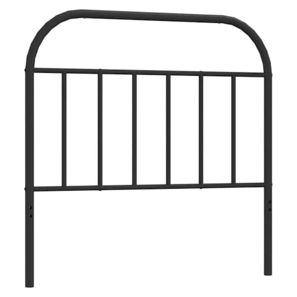 vidaXL metallist vahetatav voodipeats, must, 107 cm