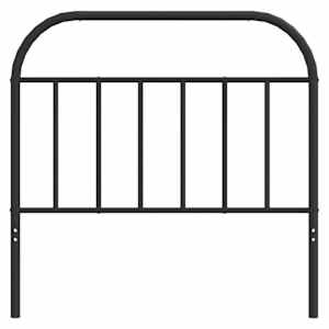 Kovové náhradní čelo postele černé 107 cm - obrázek 4