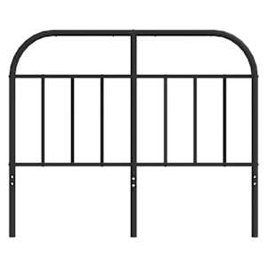 Kovové náhradní čelo postele černé 120 cm - obrázek 4