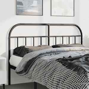 Kovinsko nadomestno vzglavje črno 135 cm